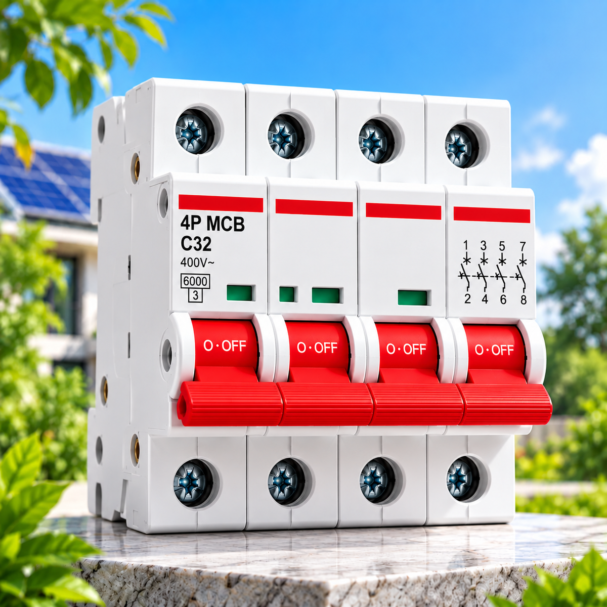 4P MCB Circuit Breaker – Four Pole Electrical Protection