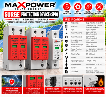 MaxPower Surge Protection Device (SPD) – Solar AC & DC Surge Protector