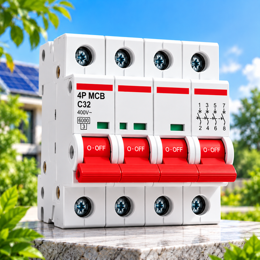 4P MCB Circuit Breaker – Four Pole Electrical Protection