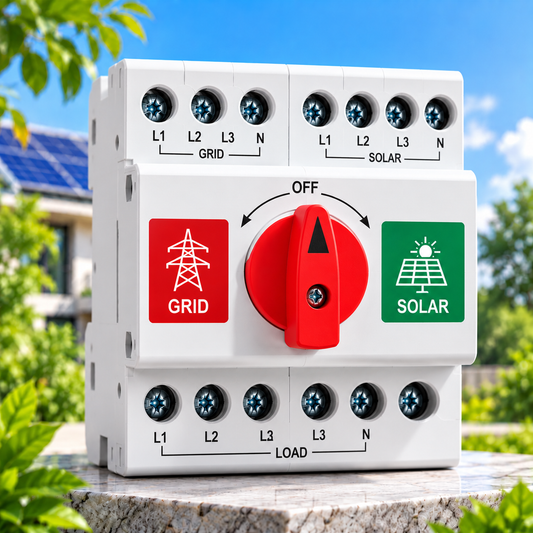 4P Manual Solar Changeover Switch