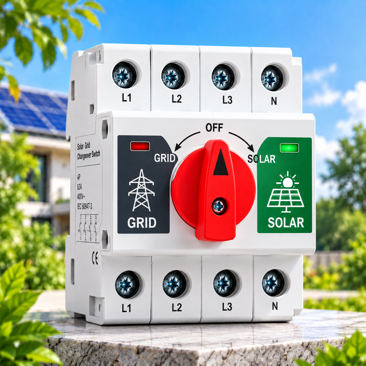 Solar Grid Changeover Switch – Reliable Power Source Selector