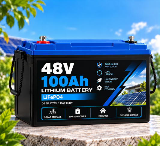 48V 100Ah LiFePO4 Lithium Battery – Deep Cycle Solar Storage Battery
