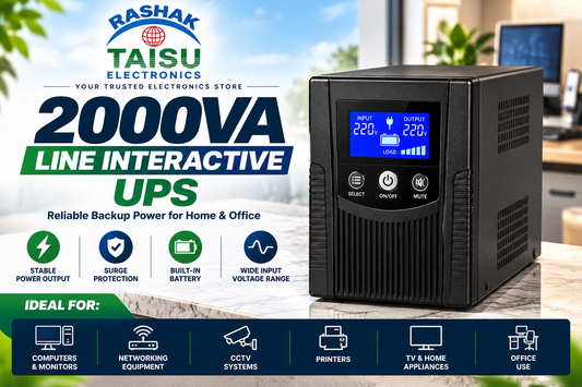 TAISU 2000VA Line Interactive UPS – Reliable Backup Power