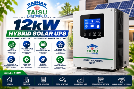 RASHAK TAISU 12kW Hybrid Solar UPS – Smart Solar Power Solution